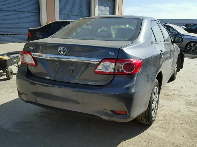 2T1BU4EE7BC720803 - 2011 TOYOTA COROLLA/S/ GRAY photo 4