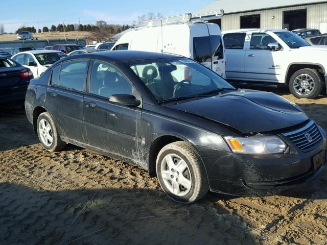 1G8AZ55F17Z190153 - 2007 SATURN ION LEVEL BLACK photo 1