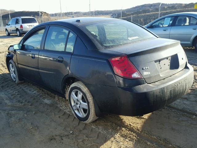 1G8AZ55F17Z190153 - 2007 SATURN ION LEVEL BLACK photo 3