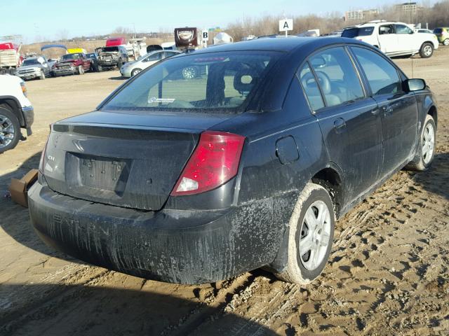 1G8AZ55F17Z190153 - 2007 SATURN ION LEVEL BLACK photo 4