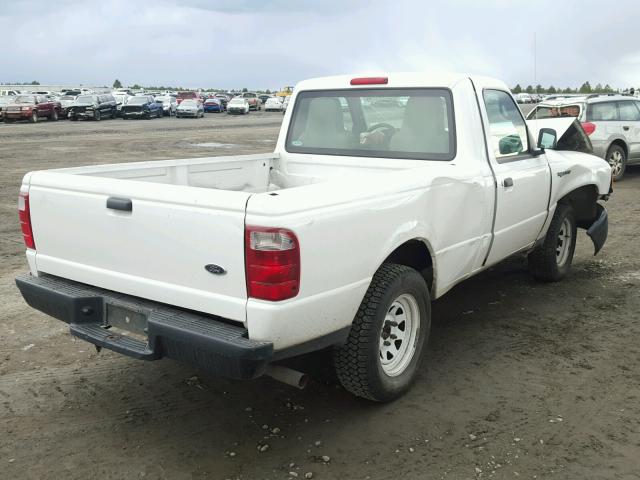 1FTYR10D74PA04822 - 2004 FORD RANGER WHITE photo 4