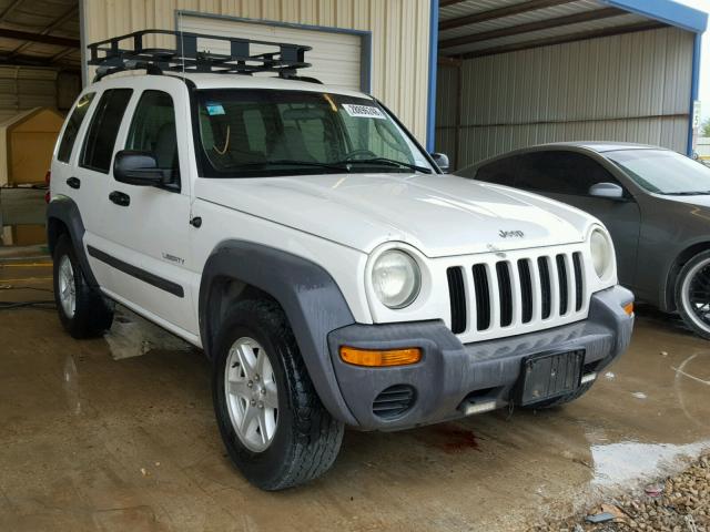 1J4GK48K04W114535 - 2004 JEEP LIBERTY SP WHITE photo 1