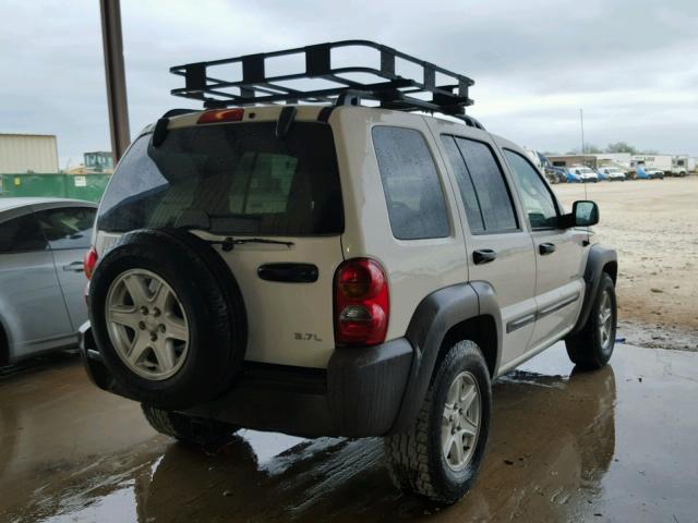 1J4GK48K04W114535 - 2004 JEEP LIBERTY SP WHITE photo 4