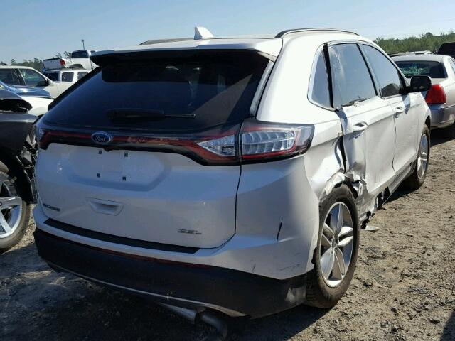 2FMPK3J89HBB16298 - 2017 FORD EDGE SEL WHITE photo 4