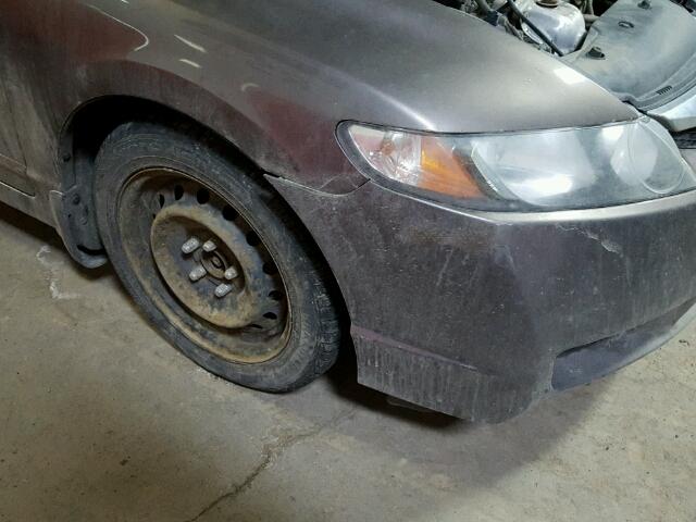 2HGFA1F6XBH009992 - 2011 HONDA CIVIC LX-S ყავისფერი ფოტო 9