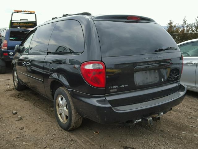 2D4GP44L07R186731 - 2007 DODGE GRAND CARA BLACK photo 3