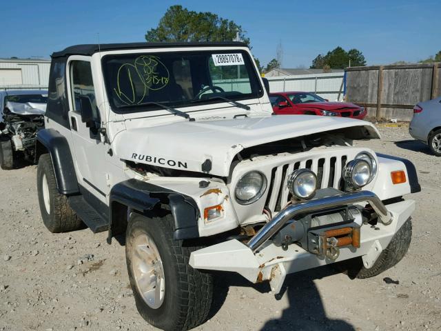 1J4FA69S23P327956 - 2003 JEEP WRANGLER / WHITE photo 1