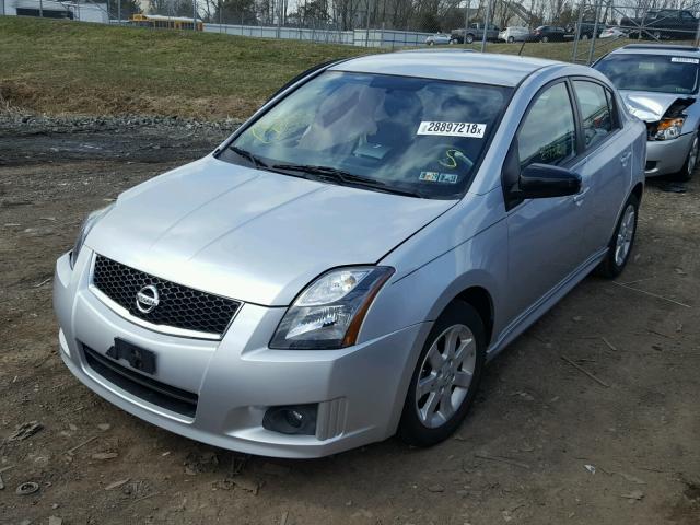 3N1AB6AP7CL663301 - 2012 NISSAN SENTRA 2.0 SILVER photo 2