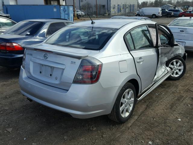 3N1AB6AP7CL663301 - 2012 NISSAN SENTRA 2.0 SILVER photo 4