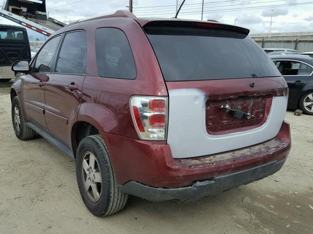 2CNDL33F086024159 - 2008 CHEVROLET EQUINOX LT BURGUNDY photo 3