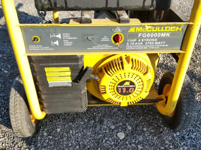 2007E000787 - 2007 MCCL GENERATOR YELLOW photo 8