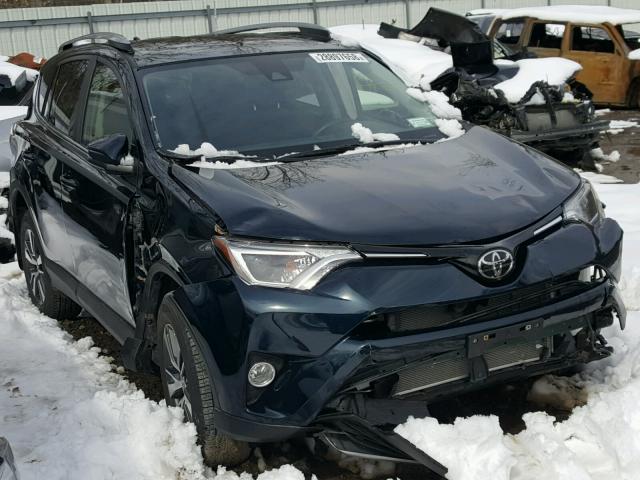 JTMRFREV2HJ121231 - 2017 TOYOTA RAV4 XLE BLUE photo 1