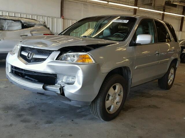 2HNYD18236H522509 - 2006 ACURA MDX SILVER photo 2