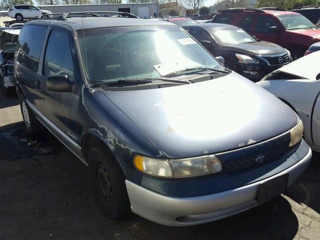 4N2ZN1118WD827460 - 1998 NISSAN QUEST XE BLUE photo 1