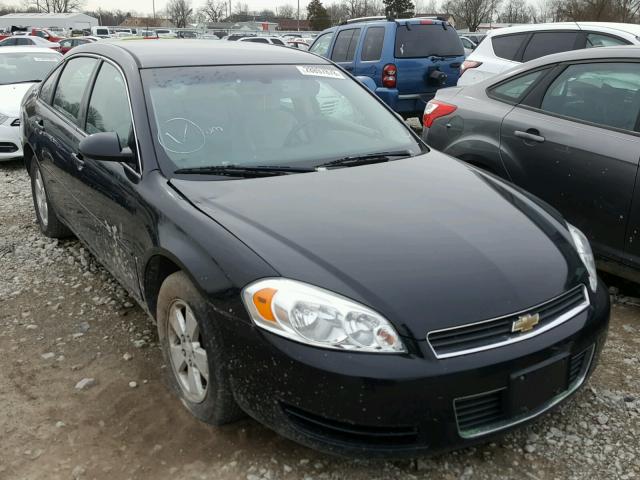 2G1WT58K579135553 - 2007 CHEVROLET IMPALA LT BLACK photo 1