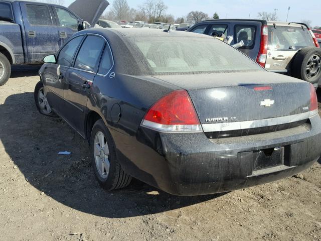 2G1WT58K579135553 - 2007 CHEVROLET IMPALA LT BLACK photo 3