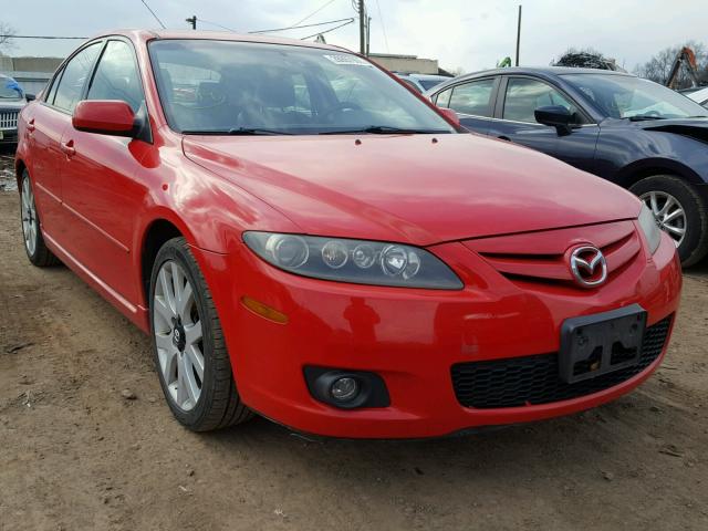 1YVHP84D765M55895 - 2006 MAZDA 6 S RED photo 1