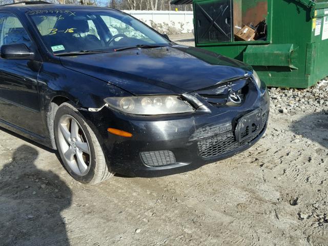 1YVHP80CX75M21450 - 2007 MAZDA 6 I BLACK photo 9