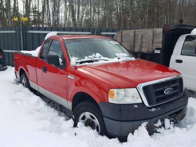 1FTRF12217NA05778 - 2007 FORD F150 RED photo 1