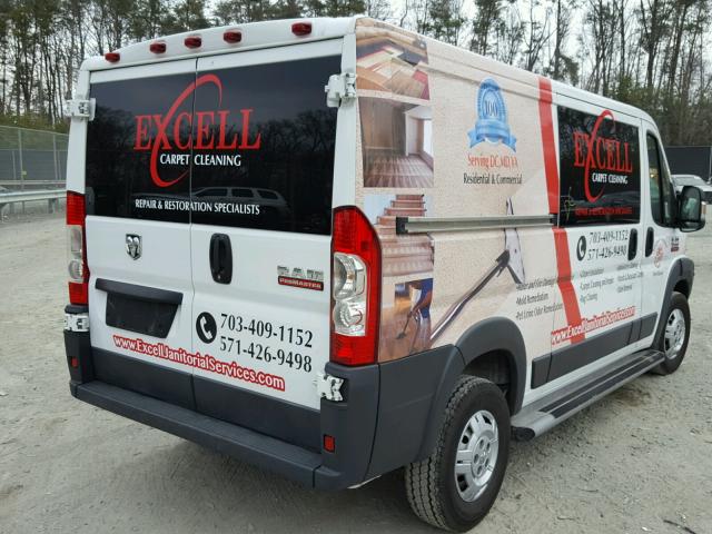 3C6TRVAGXGE114303 - 2016 RAM PROMASTER 白色 照片 4