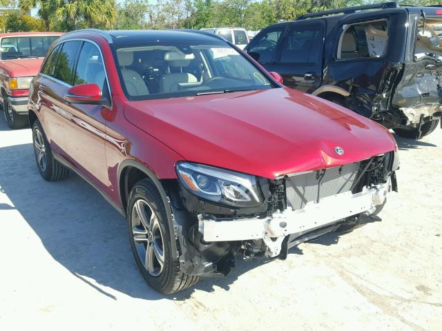 WDC0G4JB8JV065535 - 2018 MERCEDES-BENZ GLC 300 RED photo 1