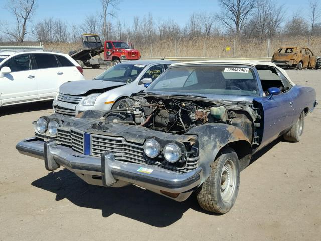 2P67Y3P351848 - 1973 PONTIAC GRANDVILLE BLUE photo 2