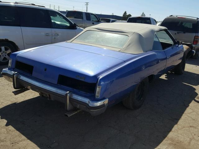 2P67Y3P351848 - 1973 PONTIAC GRANDVILLE BLUE photo 4