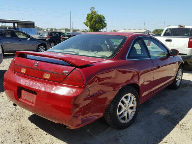 1HGCG22581A005988 - 2001 HONDA ACCORD EX RED photo 4