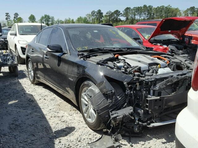 JN1AV7AP7FM790802 - 2015 INFINITI Q50 HYBRID BLACK photo 1