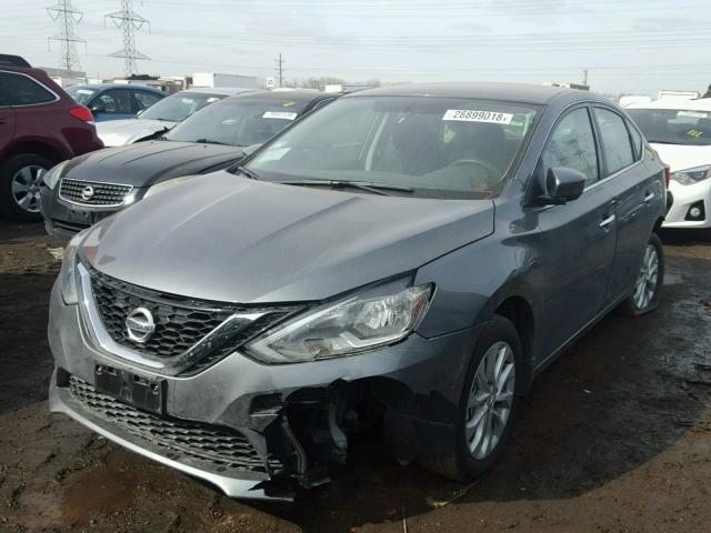 3N1AB7AP6HY367413 - 2017 NISSAN SENTRA S GRAY photo 2