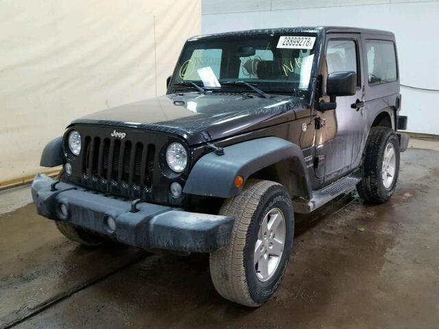 1C4AJWAGXGL136354 - 2016 JEEP WRANGLER S BLACK photo 2