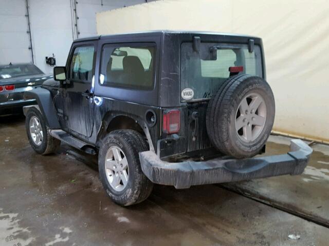 1C4AJWAGXGL136354 - 2016 JEEP WRANGLER S BLACK photo 3