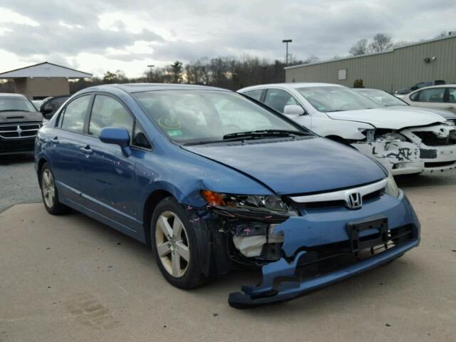 1HGFA16817L093101 - 2007 HONDA CIVIC EX BLUE photo 1