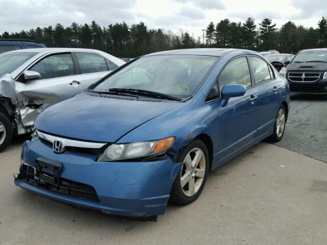 1HGFA16817L093101 - 2007 HONDA CIVIC EX BLUE photo 2