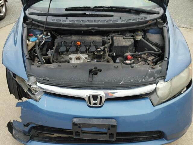 1HGFA16817L093101 - 2007 HONDA CIVIC EX BLUE photo 7