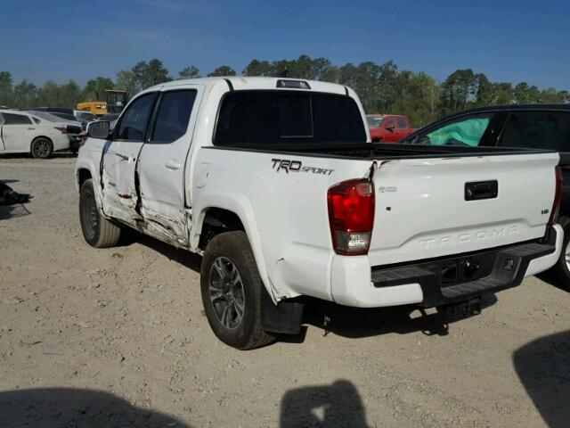 5TFAZ5CN9HX040921 - 2017 TOYOTA TACOMA DOU WHITE photo 3