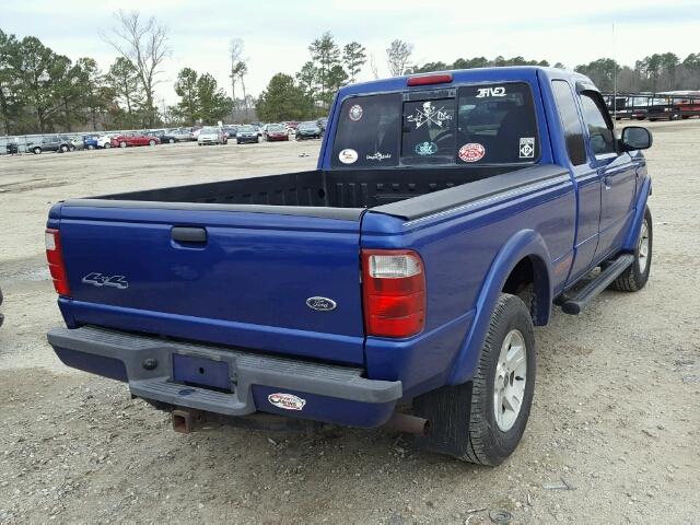 1FTZR45E53TA11717 - 2003 FORD RANGER SUP BLUE photo 4