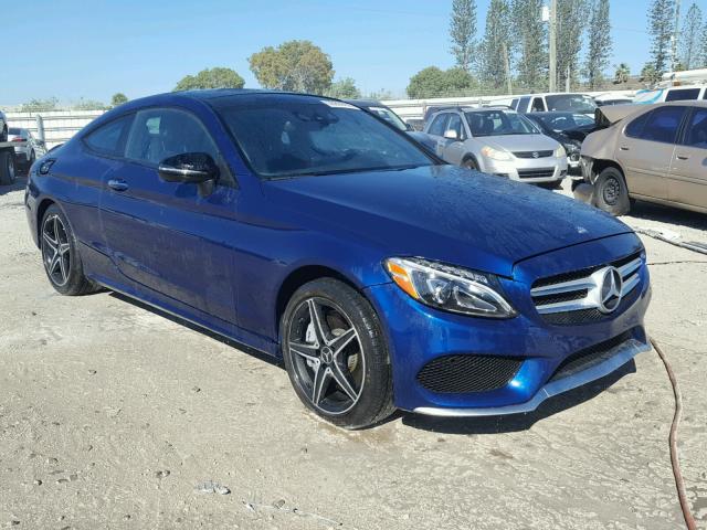 WDDWJ6EB7HF471386 - 2017 MERCEDES-BENZ C 43 4MATI BLUE photo 1