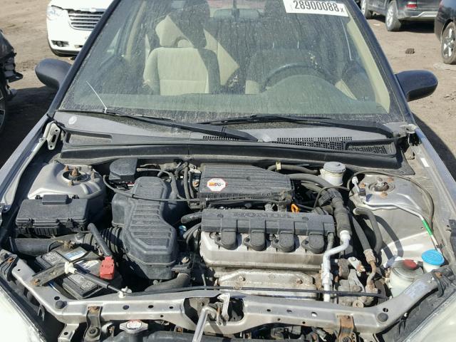 1HGES16545L026469 - 2005 HONDA CIVIC LX SILVER photo 7