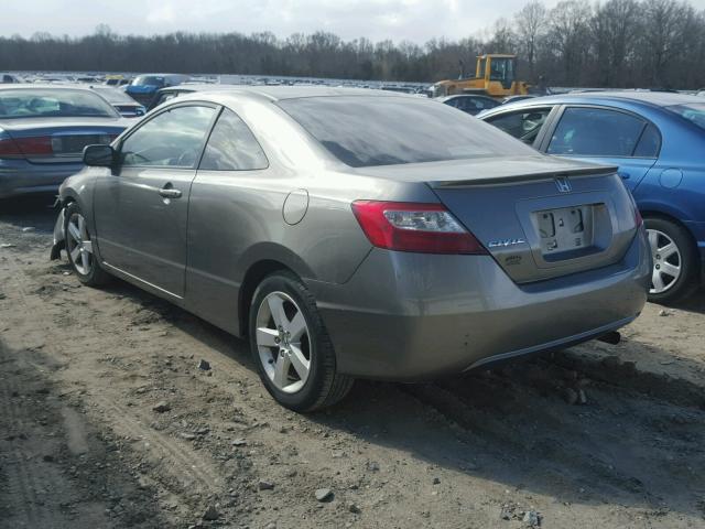 2HGFG12908H571875 - 2008 HONDA CIVIC EXL 灰色 照片 3