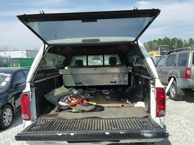 1D7HA16P06J220130 - 2006 DODGE RAM 1500 S WHITE photo 9