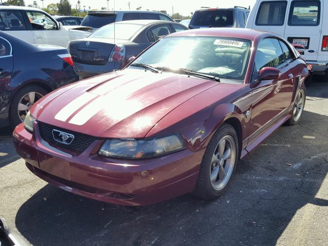 1FAFP404X4F108165 - 2004 FORD MUSTANG RED photo 2