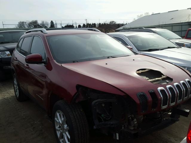 1C4PJLCB4EW122942 - 2014 JEEP CHEROKEE L RED photo 1