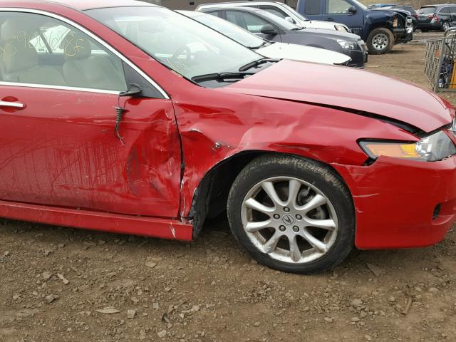 JH4CL96828C006784 - 2008 ACURA TSX RED photo 9