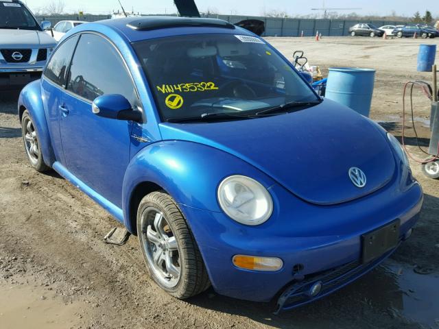 3VWCD21C83M435322 - 2003 VOLKSWAGEN NEW BEETLE 蓝色 照片 1