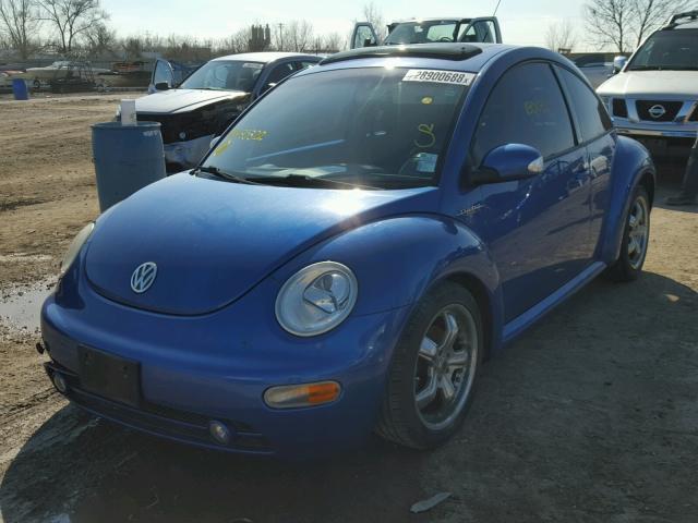 3VWCD21C83M435322 - 2003 VOLKSWAGEN NEW BEETLE 蓝色 照片 2