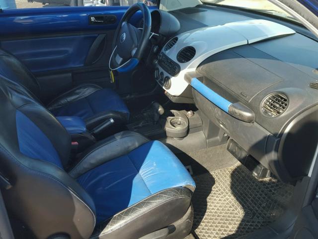 3VWCD21C83M435322 - 2003 VOLKSWAGEN NEW BEETLE 蓝色 照片 5