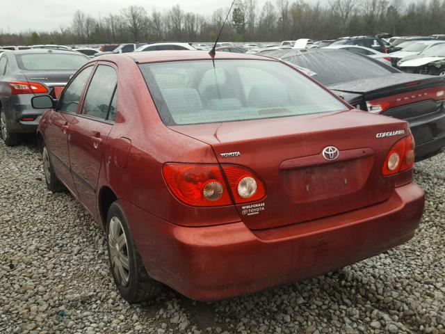 1NXBR32E48Z970801 - 2008 TOYOTA COROLLA CE RED photo 3