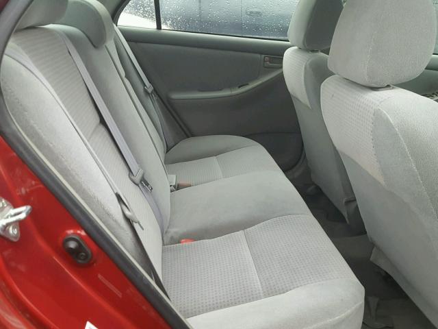 1NXBR32E48Z970801 - 2008 TOYOTA COROLLA CE RED photo 6