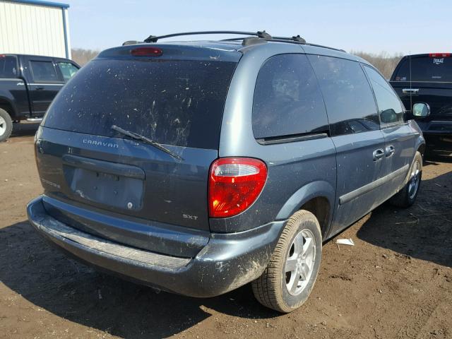 1D4GP45R15B222845 - 2005 DODGE CARAVAN SX BLUE photo 4